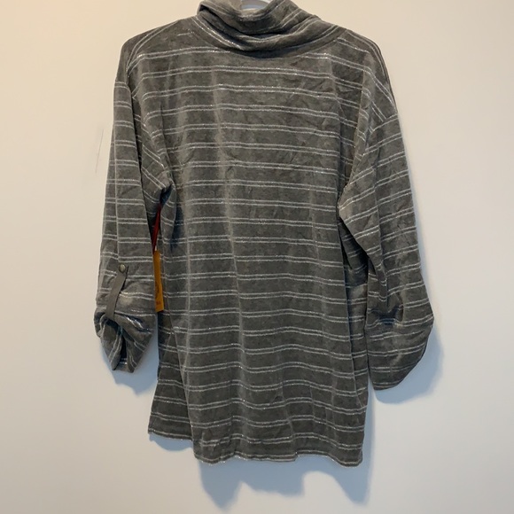 Ruby & Co Grey striped sweater - Picture 2 of 6